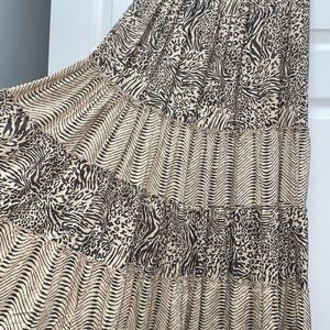 The loft maxi skirt two prints